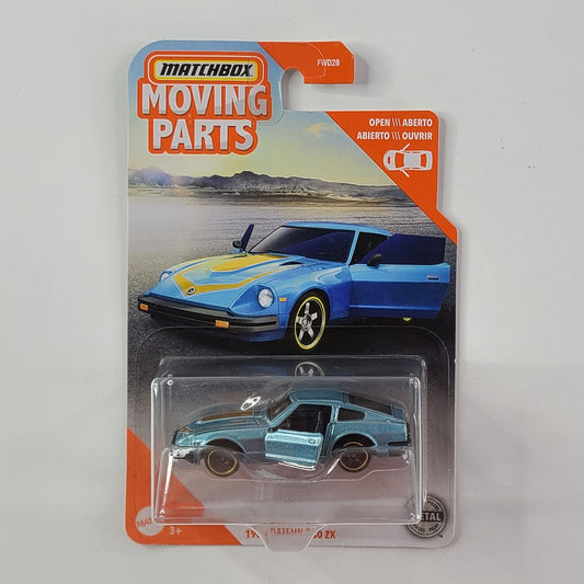 Matchbox Moving Parts - 1982 Datsun 280 ZX (Metalflake Light Blue)