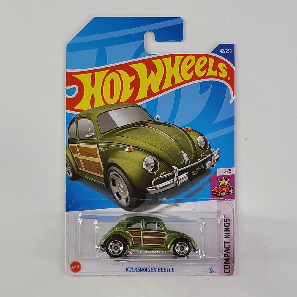 Hot Wheels - Volkswagen Beetle (Metalflake Olive Green) [Card Variant]