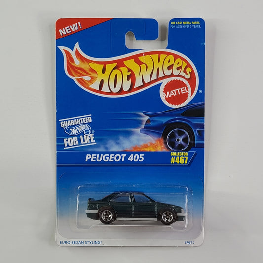 Hot Wheels - Peugeot 405 (Metalflake Dark Green)