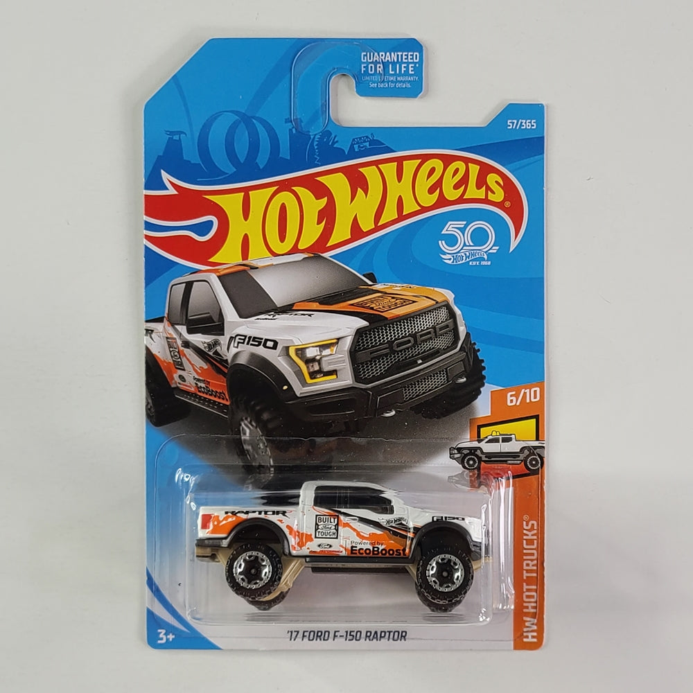 Hot Wheels - '17 Ford F-150 Raptor (White) – Throwback Collectibles