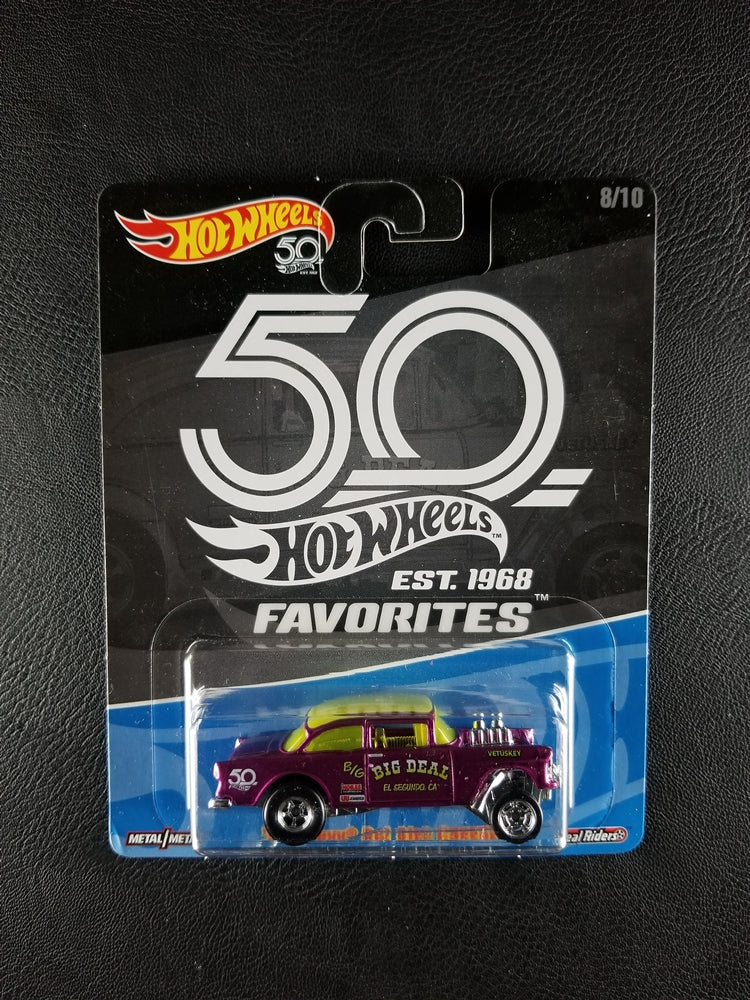 Hot Wheels - '55 Chevy Bel Air Gasser (Magenta) [8/10 - HW 50th Anniversary Favorites]