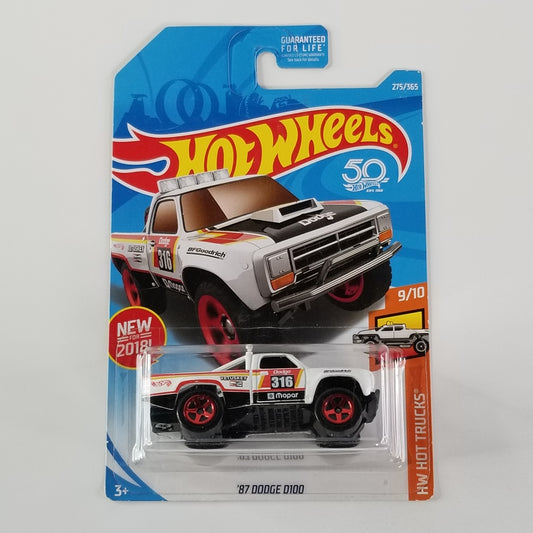 Hot Wheels - '87 Dodge D100 (White)