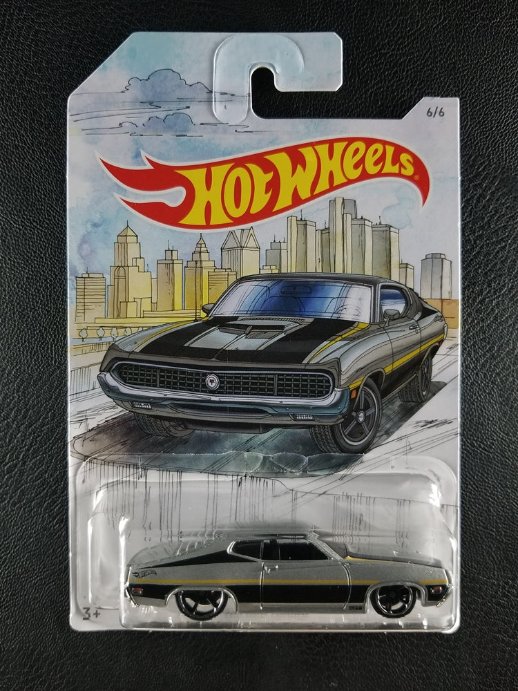 Hot Wheels - '70 Ford Torino (Silver) [6/6 - 2018 HW Detroit Muscle]