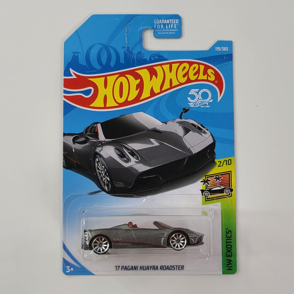 Hot Wheels - '17 Pagani Huayra Roadster (Gray) [HW Exotics Mini Collection (2018) - 2/10]