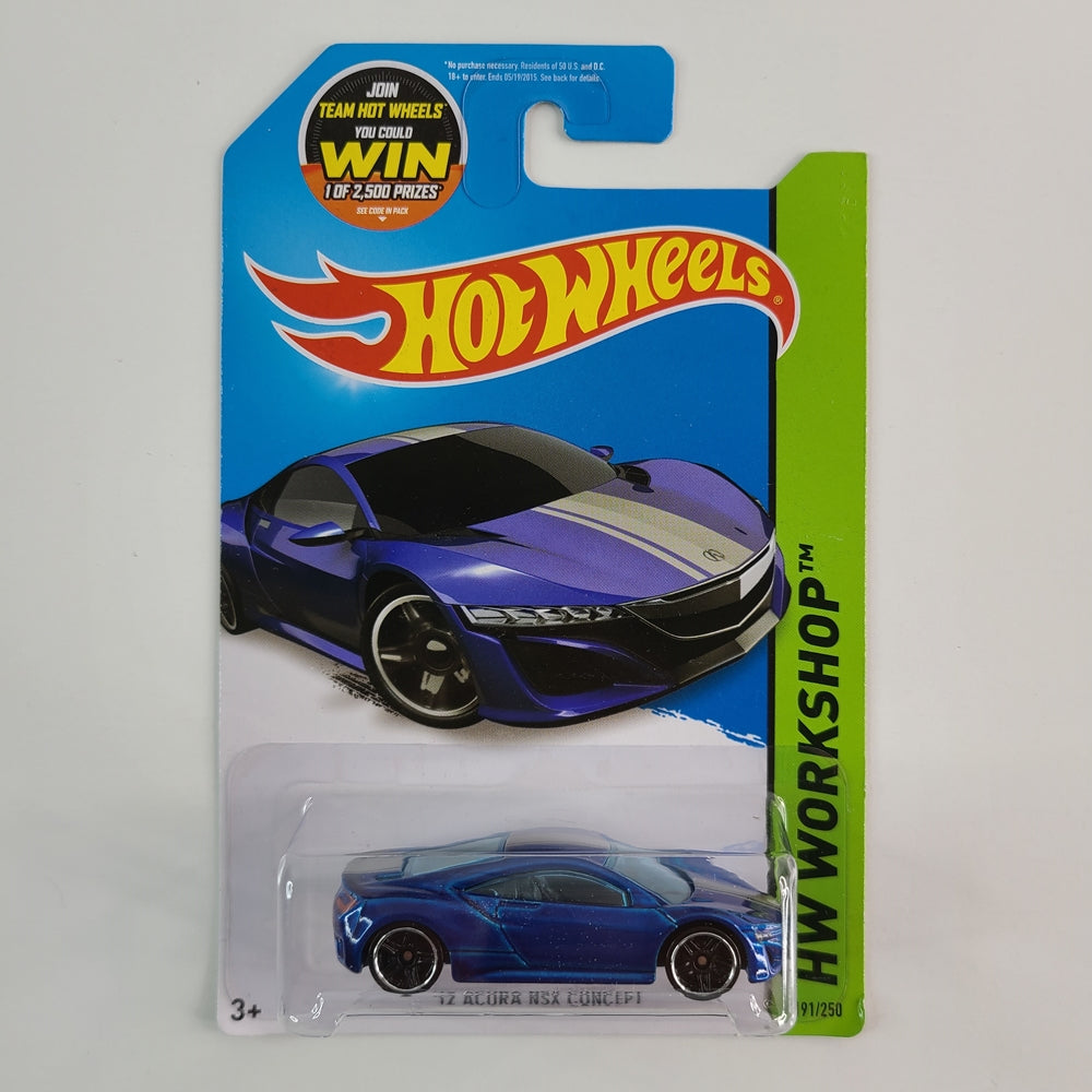 Hot Wheels - '12 Acura NSX Concept (Metalflake Blue)