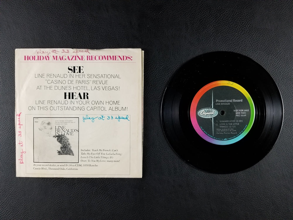 Line Renaud - Promotional Record (1968, 7'' Single) [Promo]