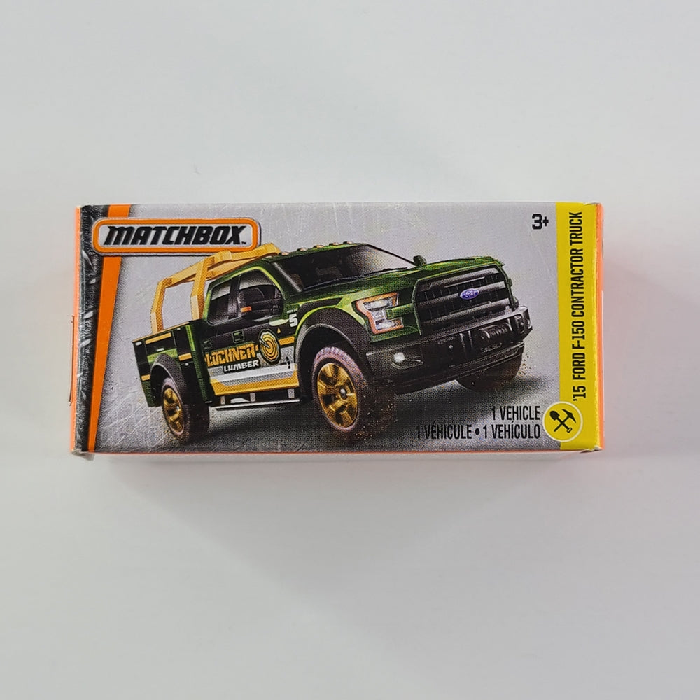 Matchbox - '15 Ford F-150 Contractor Truck (Olive Green) [Small Box]