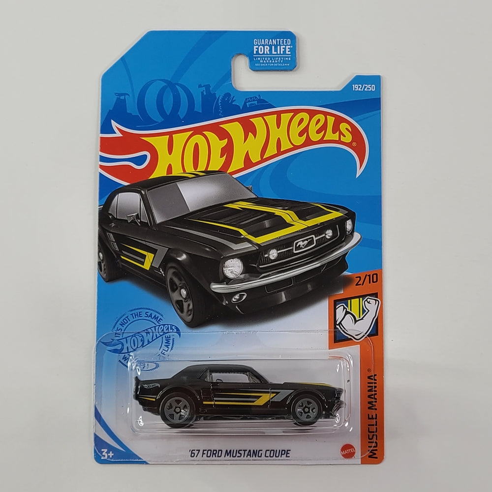 Hot Wheels - '67 Ford Mustang Coupe (Black) [Muscle Mania Mini Collection (2021)