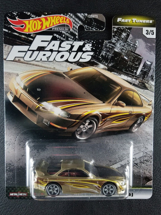 Hot Wheels Premium - Nissan 240SX (S14) (Gold)