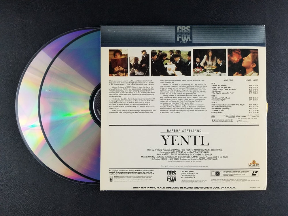 Yentl (1984, Laserdisc)