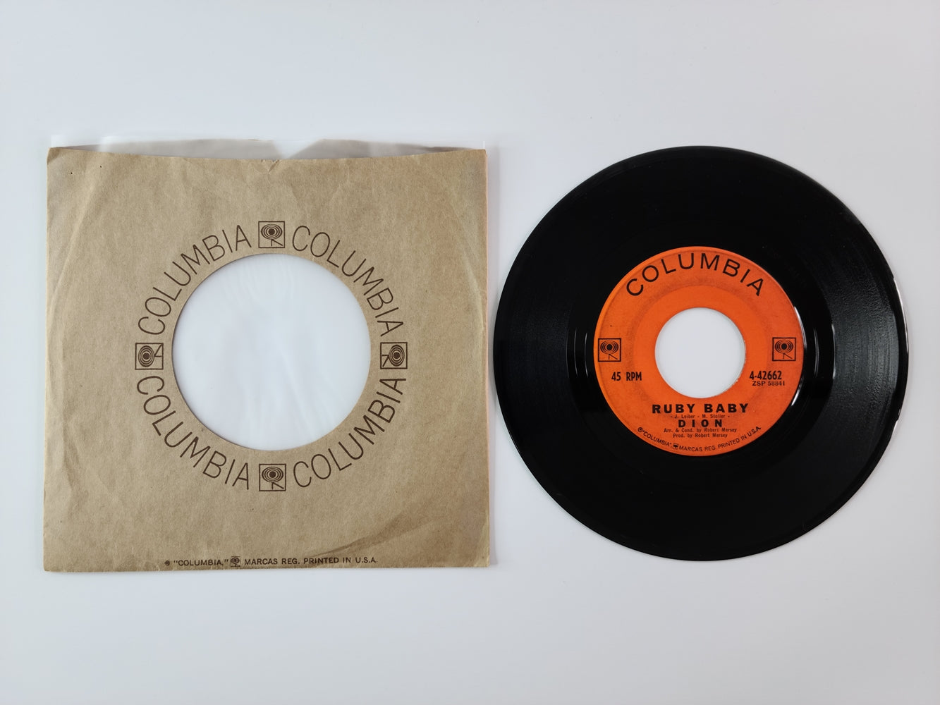 Dion - Ruby Baby (1962, 7" Single)