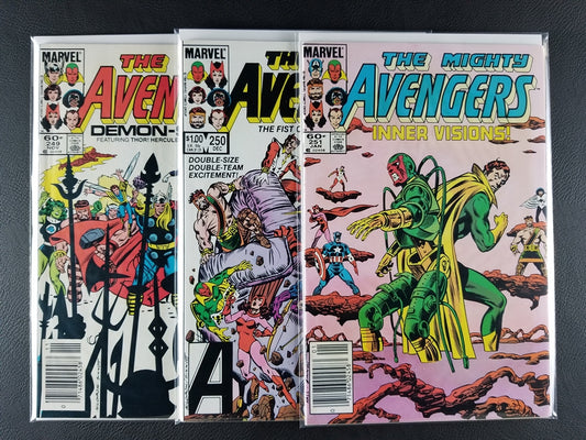 The Avengers [1st Series] #249, 250, 251 Set (Marvel, 1984-85)