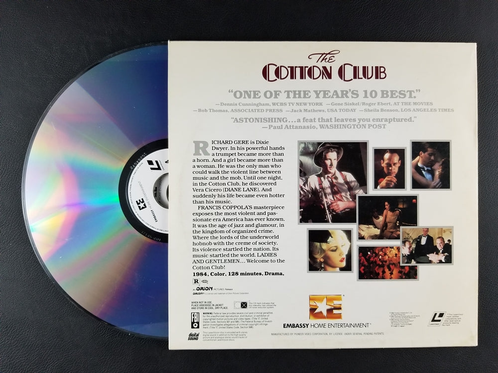 The Cotton Club (1985, Laserdisc)