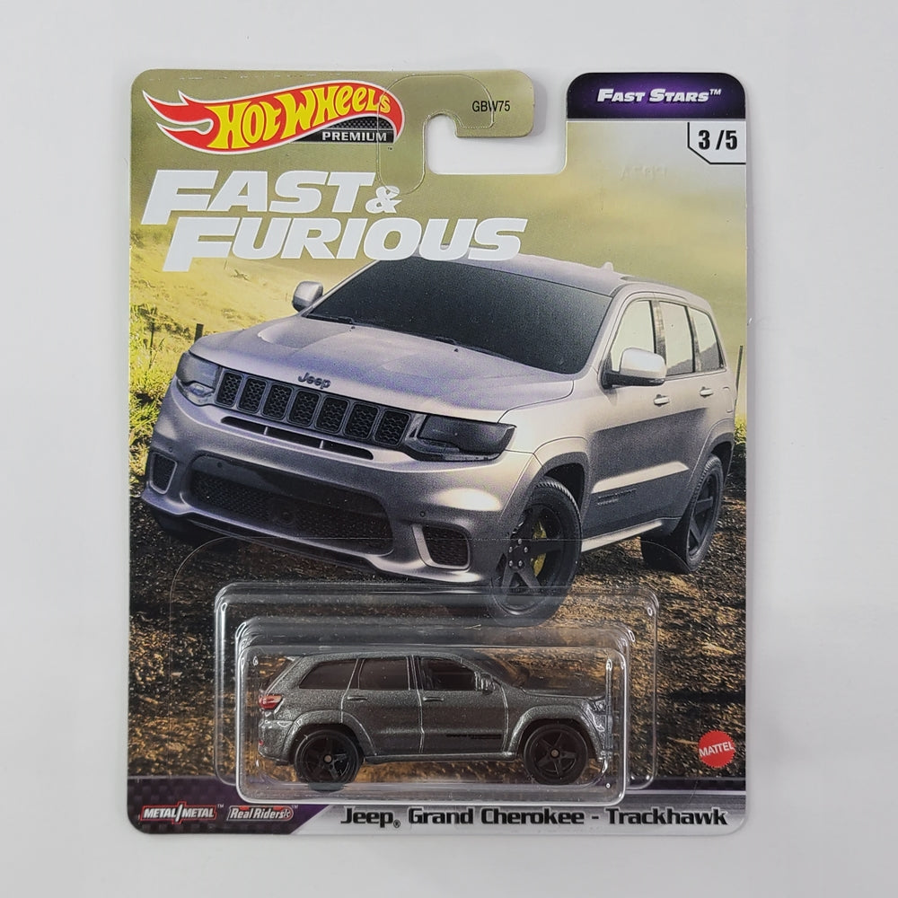 Hot Wheels Premium - Jeep Grand Cherokee - Trackhawk (Metalflake Gray)