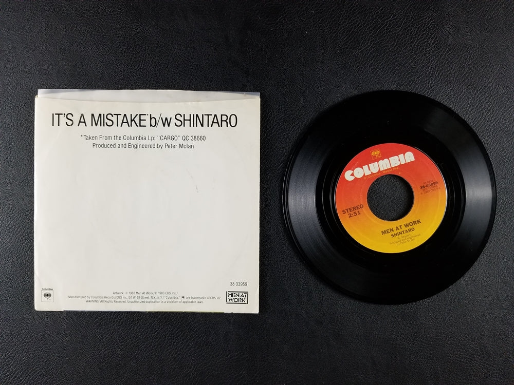 Men at Work - It's a Mistake (1983, 7'' Single)