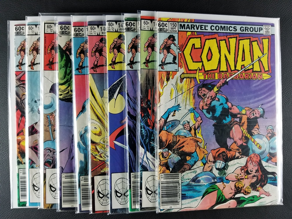 Conan the Barbarian #141-150 Set (Marvel, 1982-83)