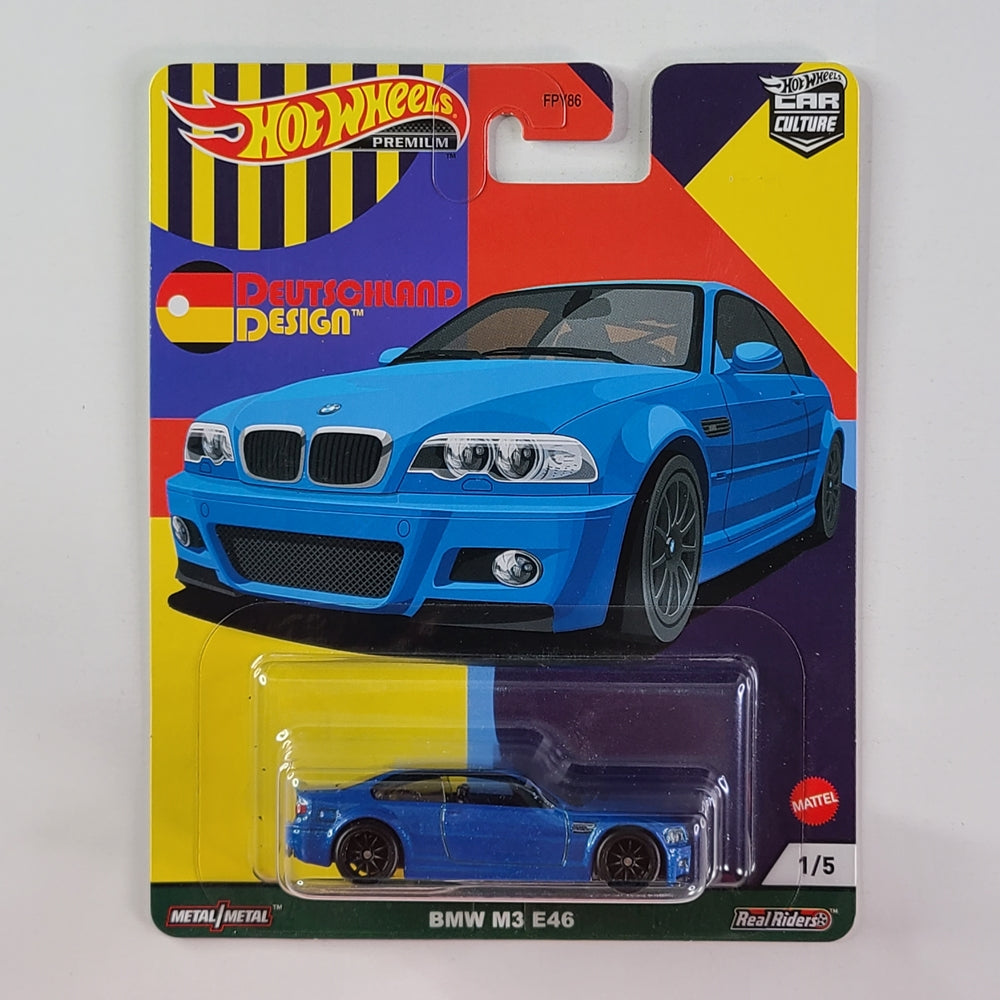 Hot Wheels Premium Real Riders - BMW M3 E46 (Laguna Seca Blue)