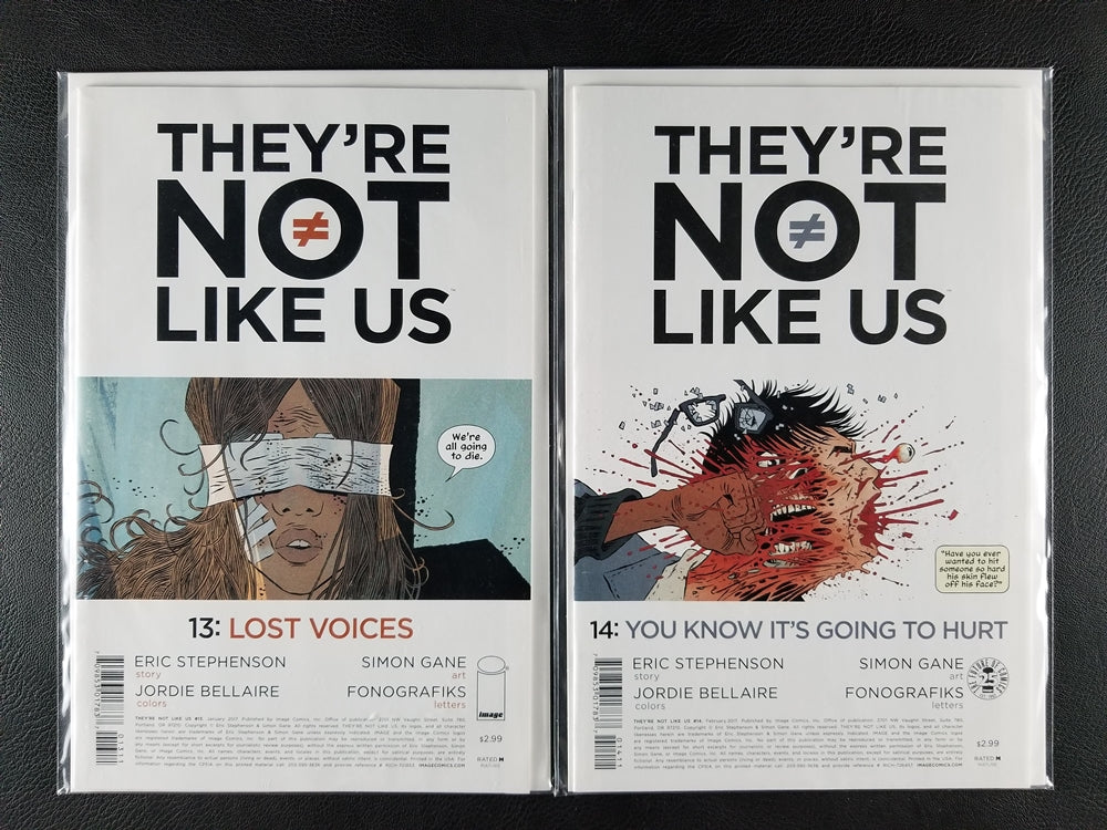 They're Not Like Us #11-15 Set (Image, 2016-17)