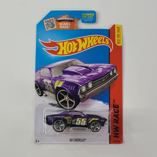 Hot Wheels - '69 Chevelle (Clear Purple) [HW Race: X-Raycers (2015) - 140/250]