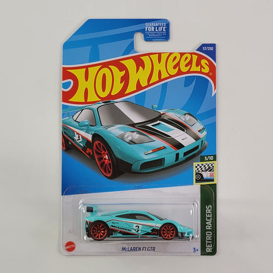 Hot Wheels - McLaren F1 GTR (Cyan Light Blue)