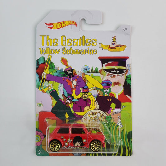 Hot Wheels - Morris Mini (Red) [The Beatles Yellow Submarine Series (2016) - 4/6