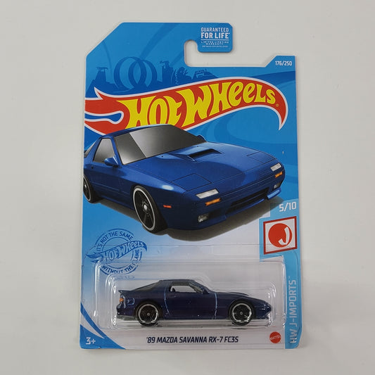 Hot Wheels - '89 Mazda Savanna RX-FC3S (Metalflake Navy Blue)