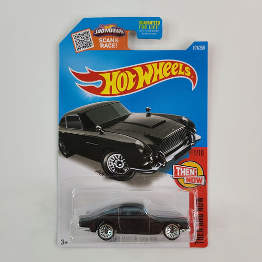 Hot Wheels - Aston Martin 1963 DB5 (Metalflake Black) [Then and Now Mini Collection (2016) - 1/10]