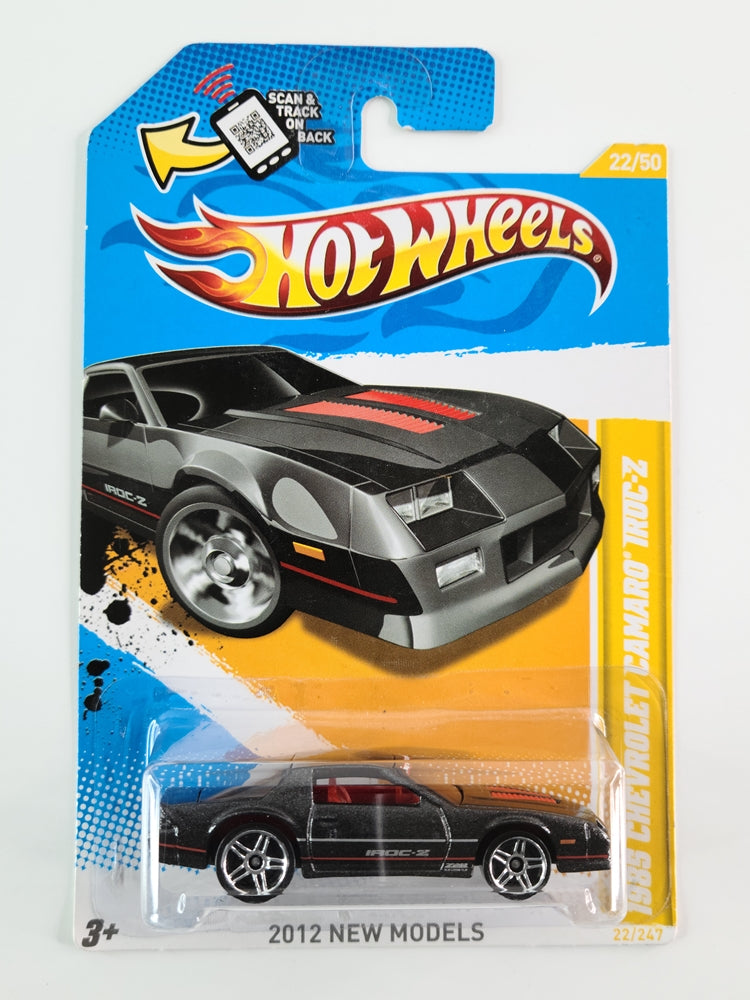 Hot Wheels - 1985 Chevrolet Camaro Iroc-Z (Metalflake Black)