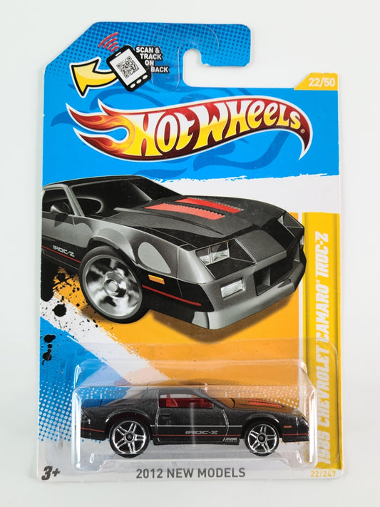 Hot Wheels - 1985 Chevrolet Camaro Iroc-Z (Metalflake Black)