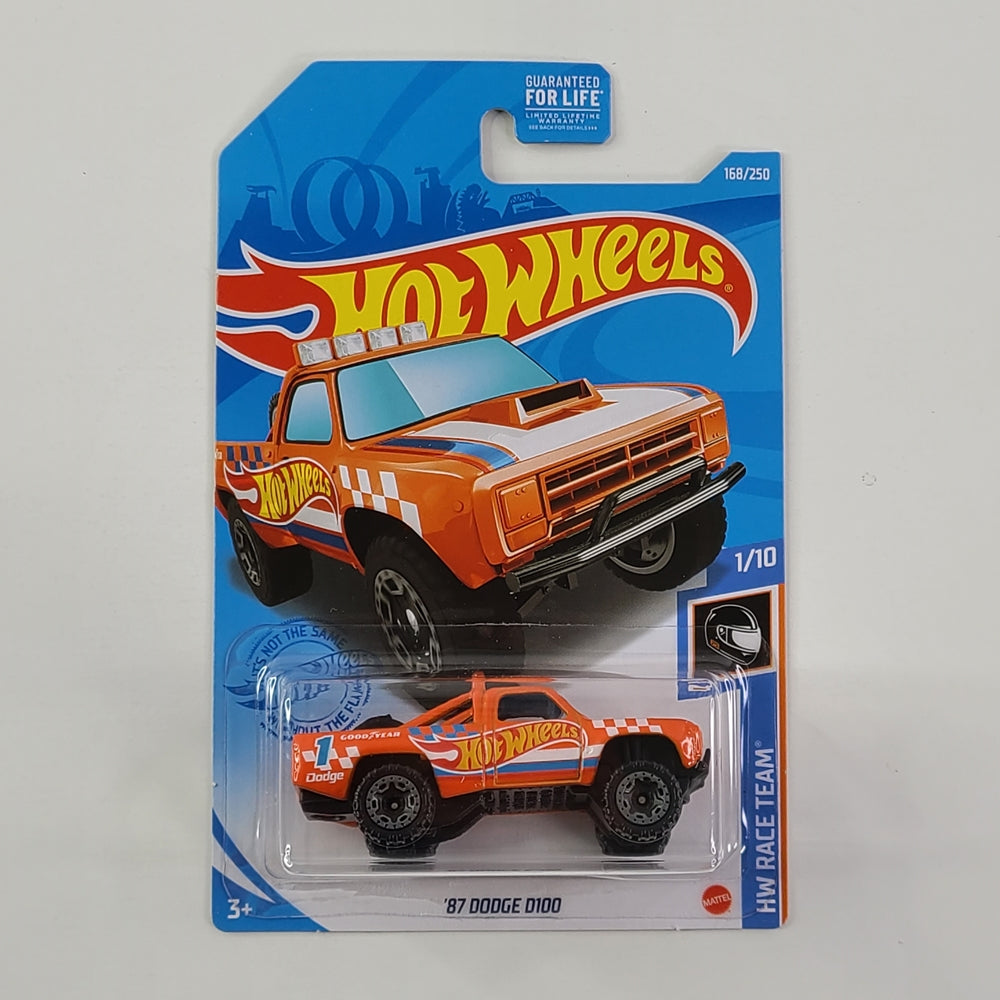 Hot Wheels - '87 Dodge D100 (Orange)