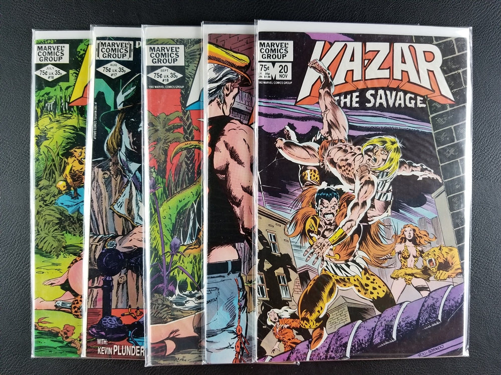 Ka-Zar the Savage #16-20 Set (Marvel, 1982)