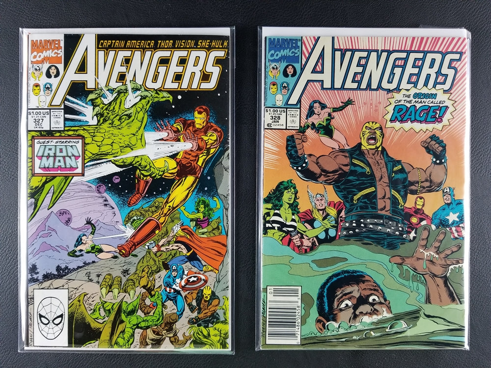 The Avengers [1st Series] #327-333 Set (Marvel, 1990-91)