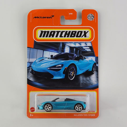 Matchbox - McLaren 720S Spider (Metalflake Belize Blue)