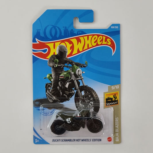 Hot Wheels - Ducati Scrambler Hot Wheels Edition (Olive Drab) [Baja Blazers Mini Collection (2021) - 9/10]