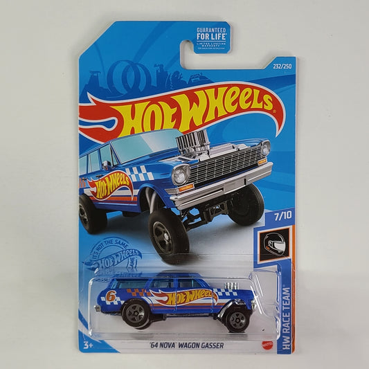 Hot Wheels - '64 Nova Wagon Gasser (Blue)