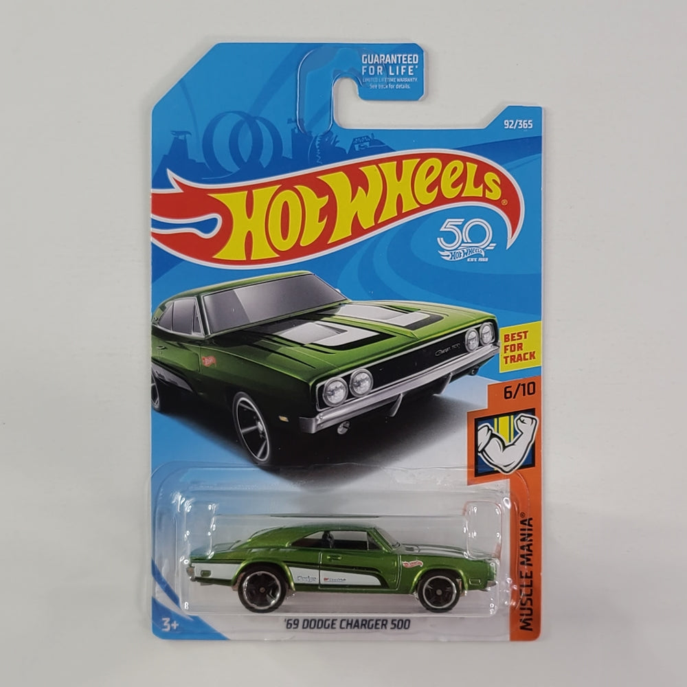 Hot Wheels - '69 Dodge Charger 500 (Green)