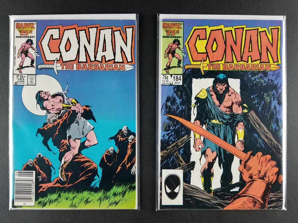 Conan the Barbarian #181-188 Set (Marvel, 1986)