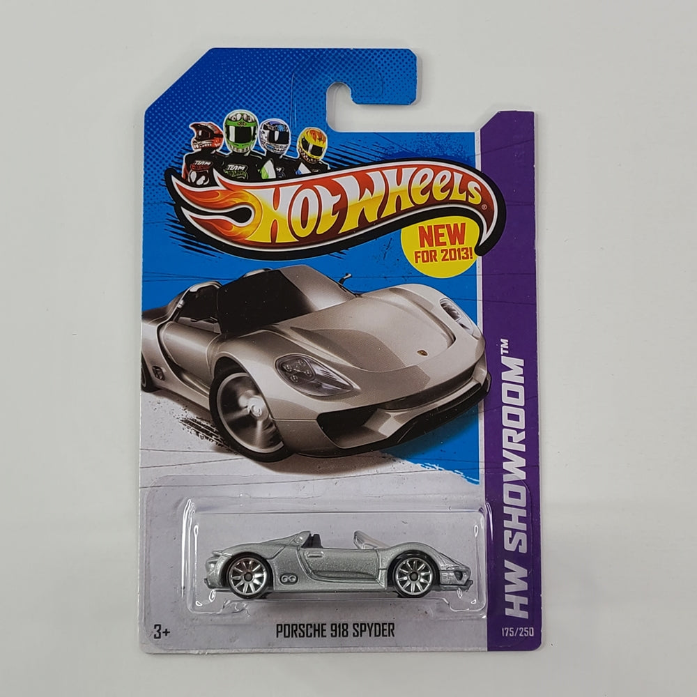 Hot Wheels - Porsche 918 Spyder (Metalflake Silver) [HW Showroom: HW All Stars (2013) - 175/250] [New for 2013]