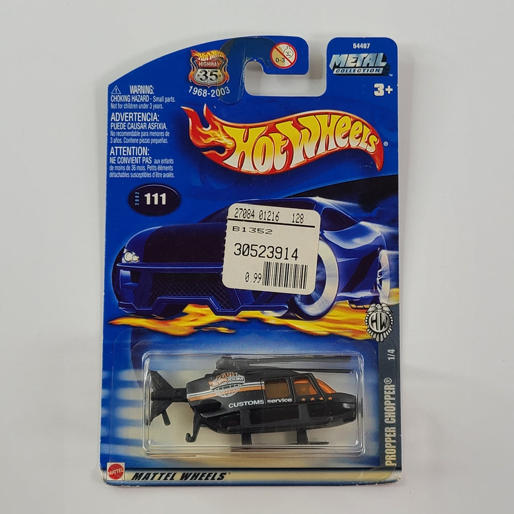 Hot Wheels - Propper Chopper (Black) [Fed Fleet Series (2002) - 1/4]