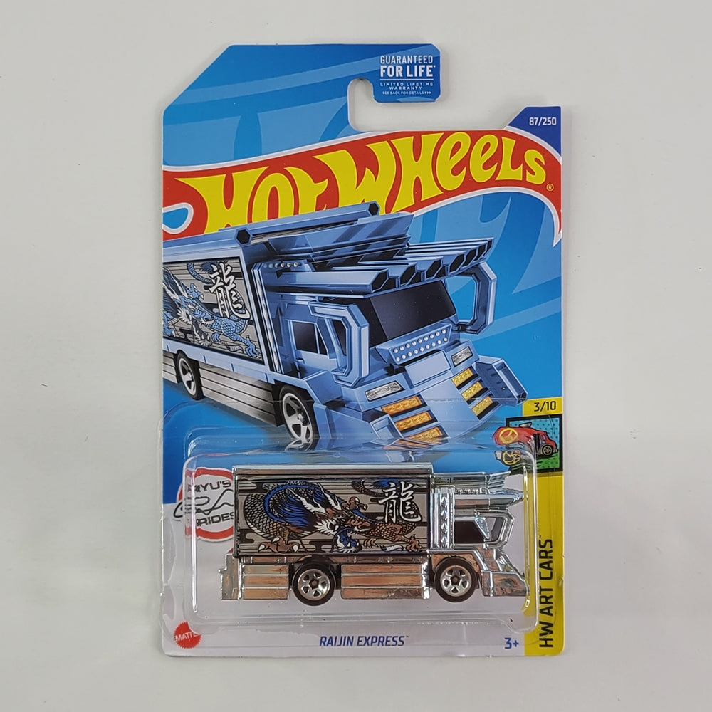 Hot Wheels - Raijin Express (Blue Chrome)