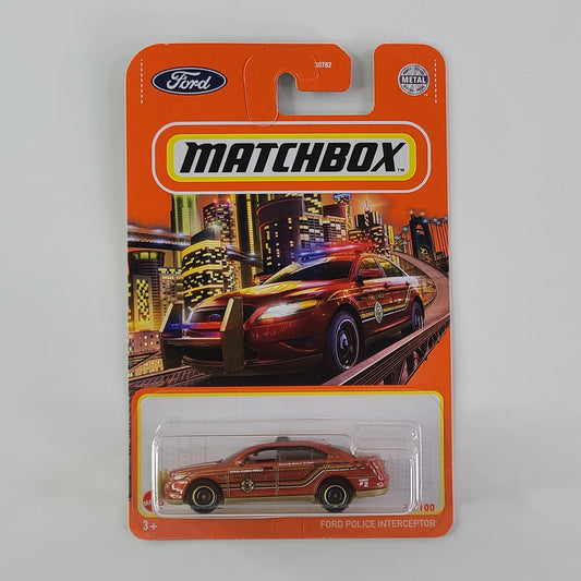 Matchbox - Ford Police Interceptor (Metalflake Red)