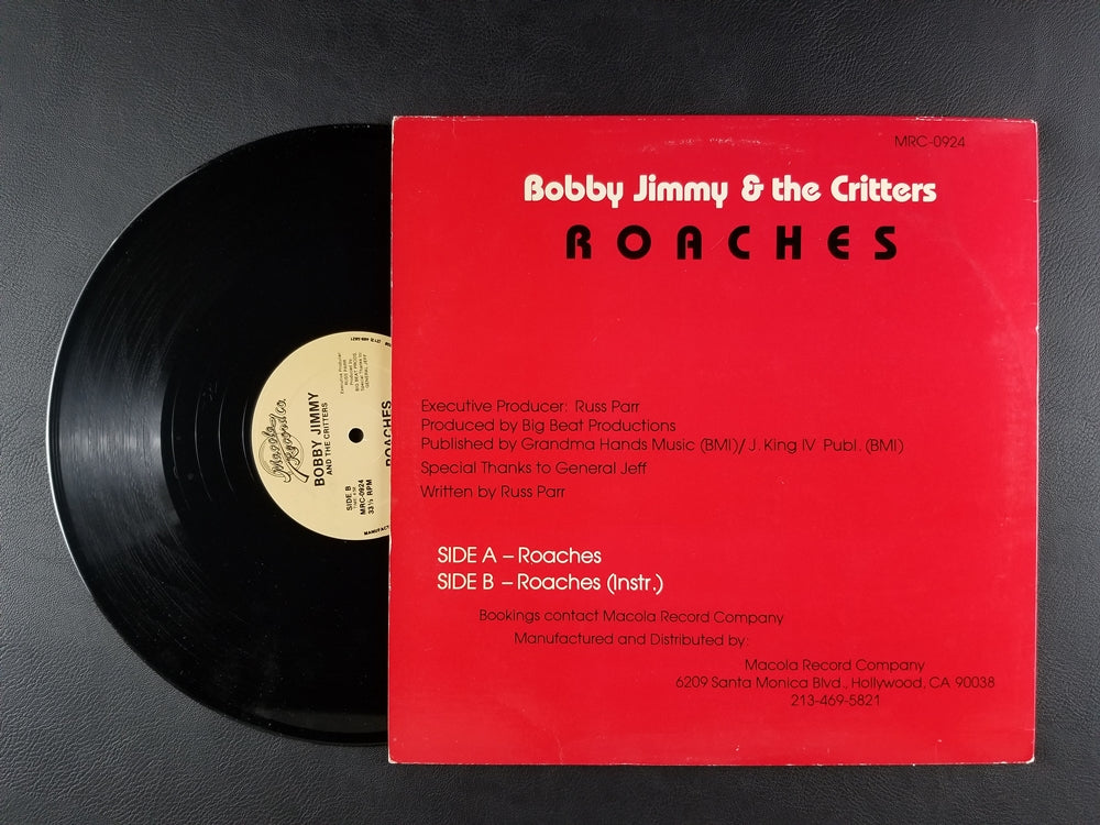 Bobby Jimmy & The Critters - Roaches (1986, 12'' Single)