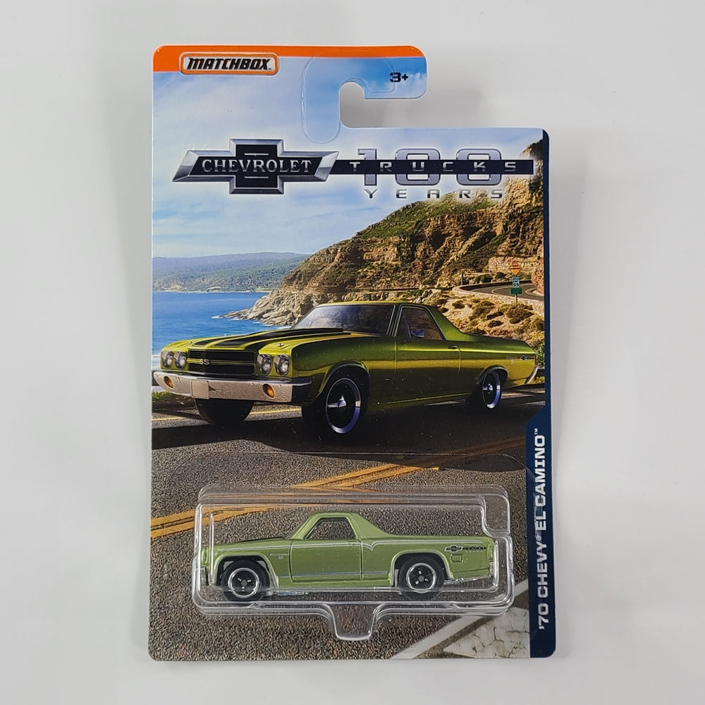 Matchbox - '70 Chevy El Camino (Metalflake Olive Green) [Chevrolet Trucks 100 Years Series (2018)]