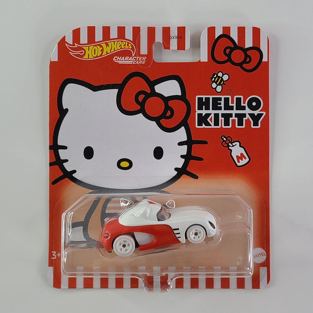 Hot Wheels Character Cars - Hello Kitty (Two-Tone Red & White)