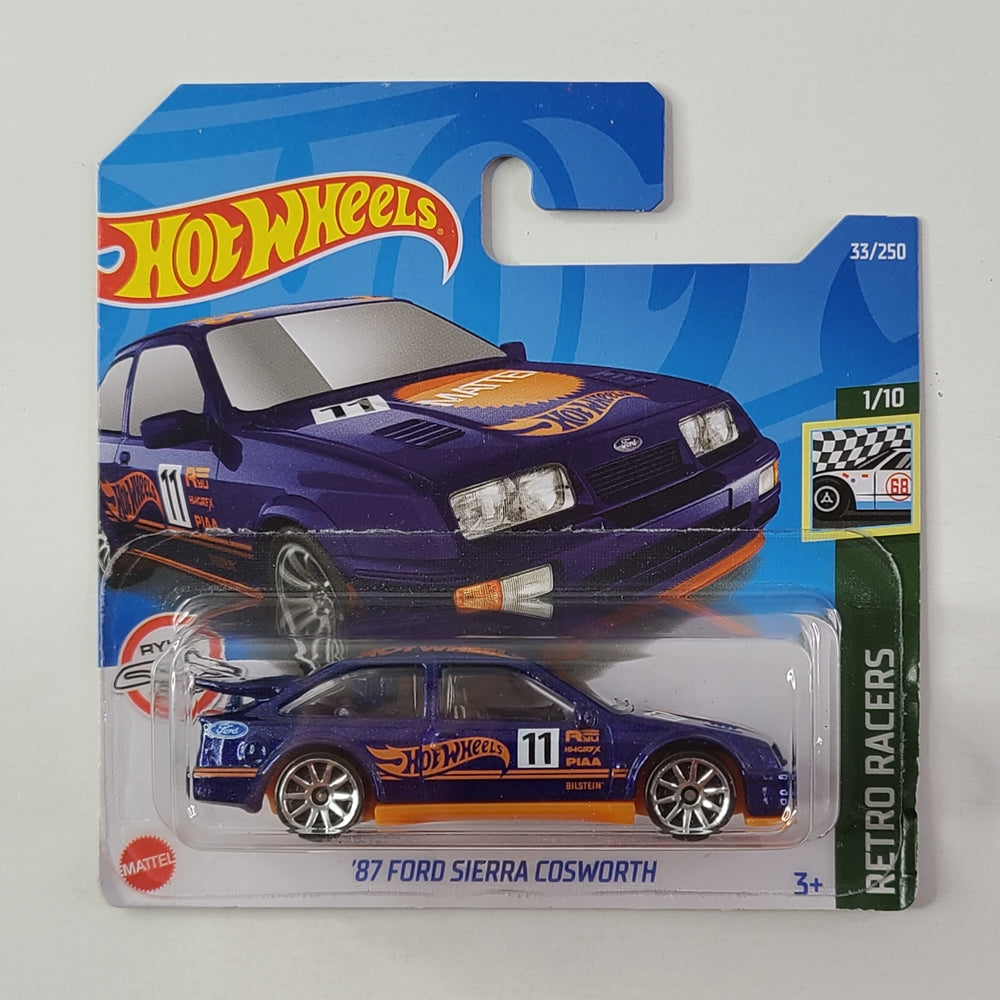 Hot Wheels - '87 Ford Sierra Cosworth (Metallic Blue) [Short Card]