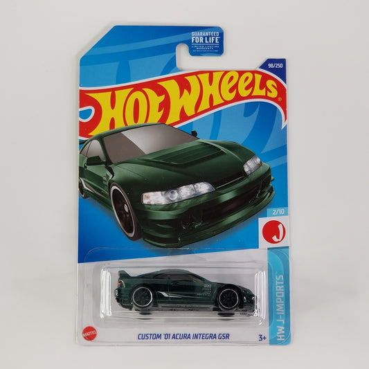 Hot Wheels - Custom '01 Acura Intergra GSR (Metalflake Dark Green)