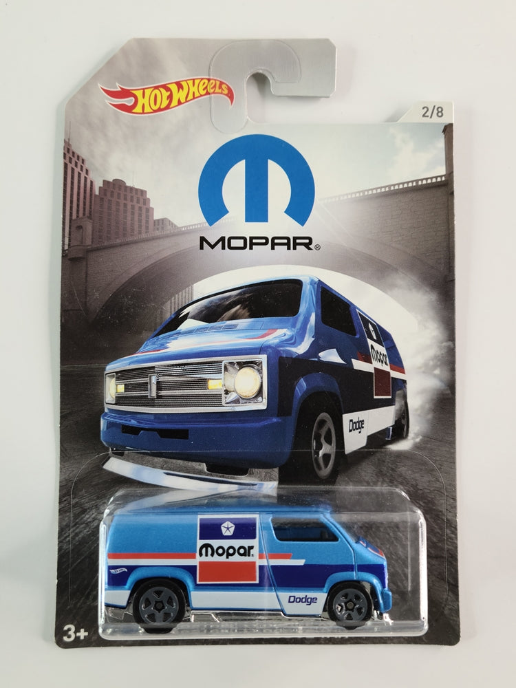 Hot Wheels - Custom '77 Dodge Van (Blue) [2/8 - 2018 Mopar Series]