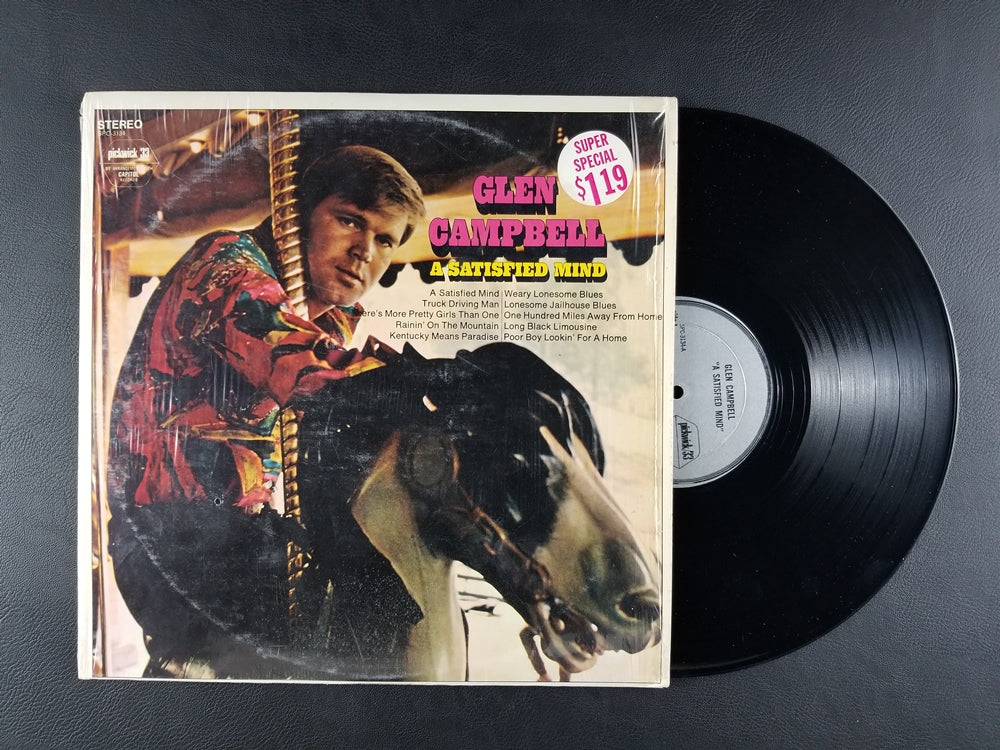 Glen Campbell - A Satisfied Mind (1971, LP)