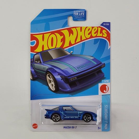 Hot Wheels - Mazda RX-7 (Metalflake Medium Blue)