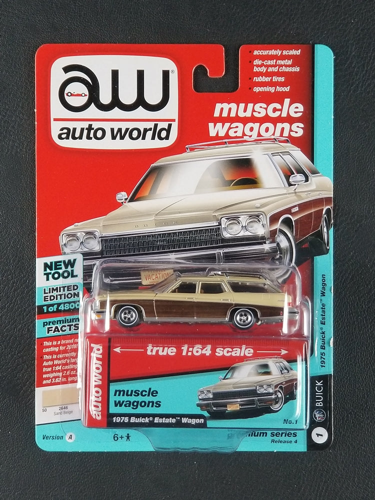 Auto World - 1975 Buick Estate Wagon (Sand Beige) [1/6 - Premium Series Release 4; 1 of 4800]